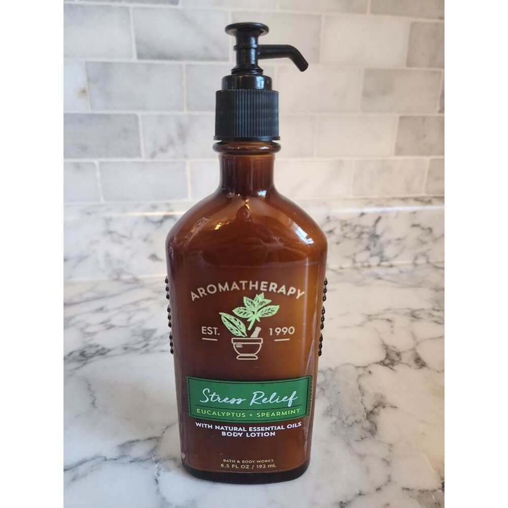 Aromatherapy Stress Relief Body Lotion With Eucalyptus & Spearmint Natural Essen